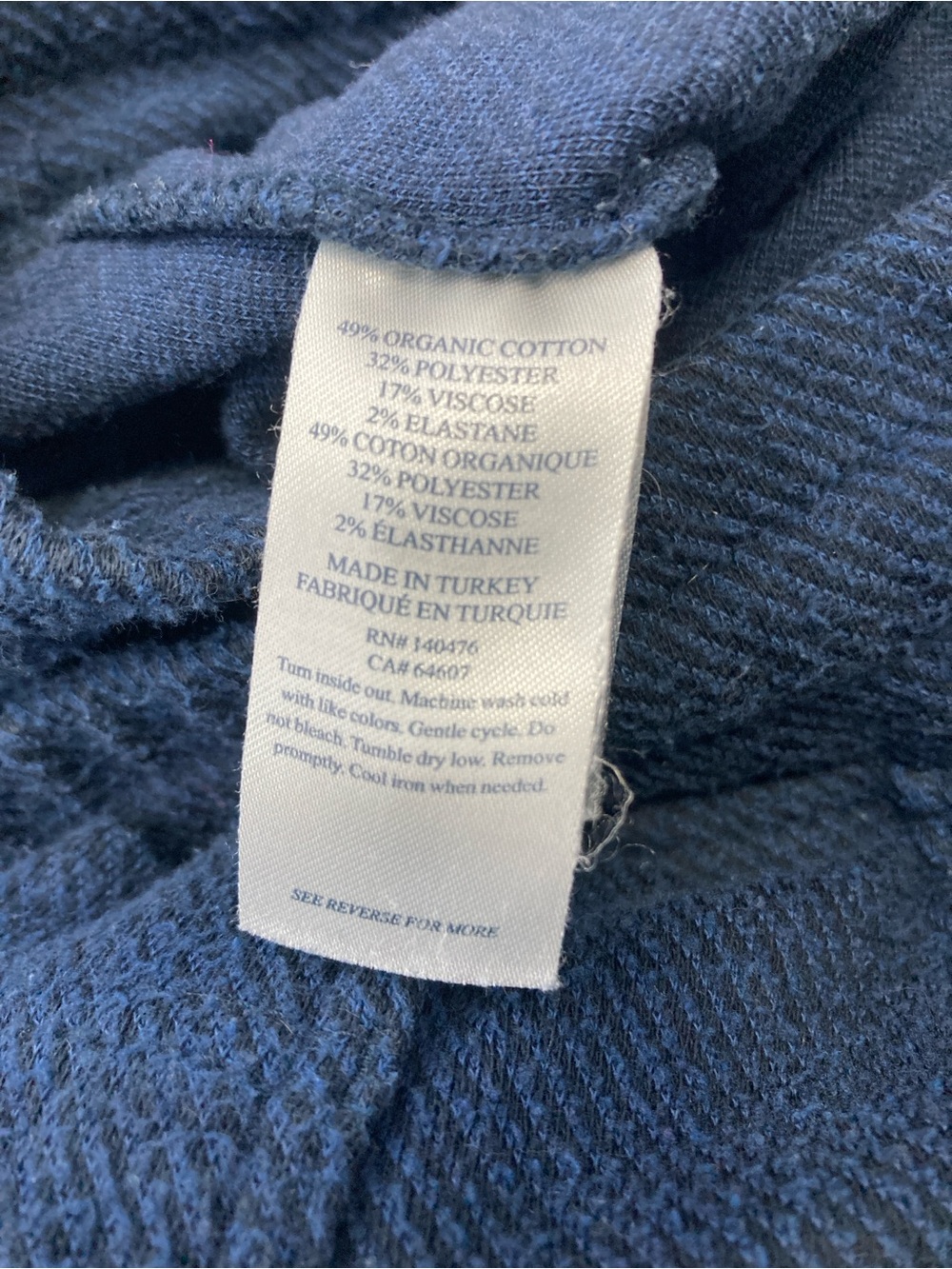 Faherty Legend Sweatpant Mens Navy Knit Joggers Small Pocket Sport Drawstring - Picture 11 of 16